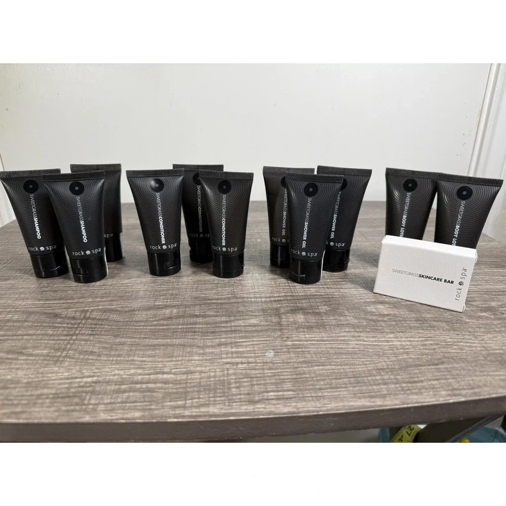 12 Hard Rock Hotel ROCK SPA Sweetgrass Travel Size Toiletries Shampoo Body Wash